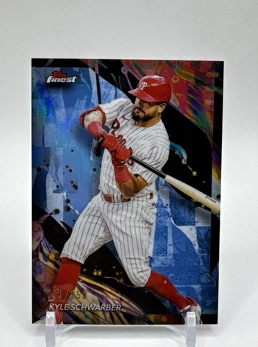 2024 Topps Finest - Uncommon Sky Blue Refractor #165 Kyle Schwarber /250