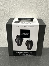 Bose QuietComfort Earbuds II In Ear New In Box Factory Sealed - Triple Black
