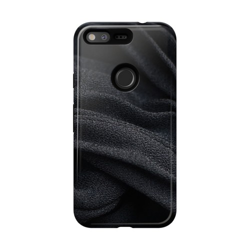 Black Pleated Fabric-look Tough Phone Case - iphone, Samsung galaxy, Goog Pixel - Picture 162 of 235