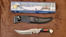 Chipaway "LITTLE KODIAK SKINNER" 12" Knife / Wood Handle / Leather Sheath