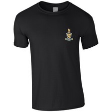 Queen's Royal Hussars British Army Embroidered Men's T Shirt Embroidery