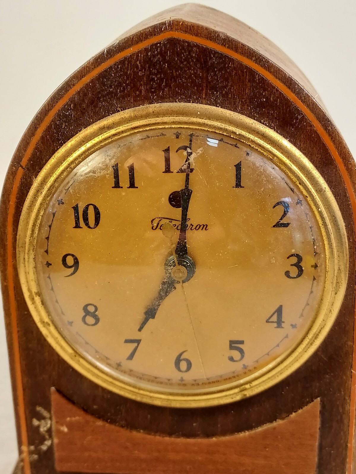 Antique/Vintage Warren Telechron Electric Clock Model 327 Desk Mantle