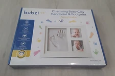 Bubzi Co Charming Baby Clay Handprint & Footprint Keepsake Picture Frame SEALED