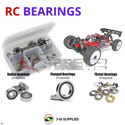 RCScrewZ Rubber Shielded Bearings asc118r for Associated RC8B4 1/8 80945 | KIT