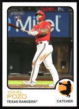 2022 Topps Heritage Yohel Pozo  Rookie  #614 Texas Rangers