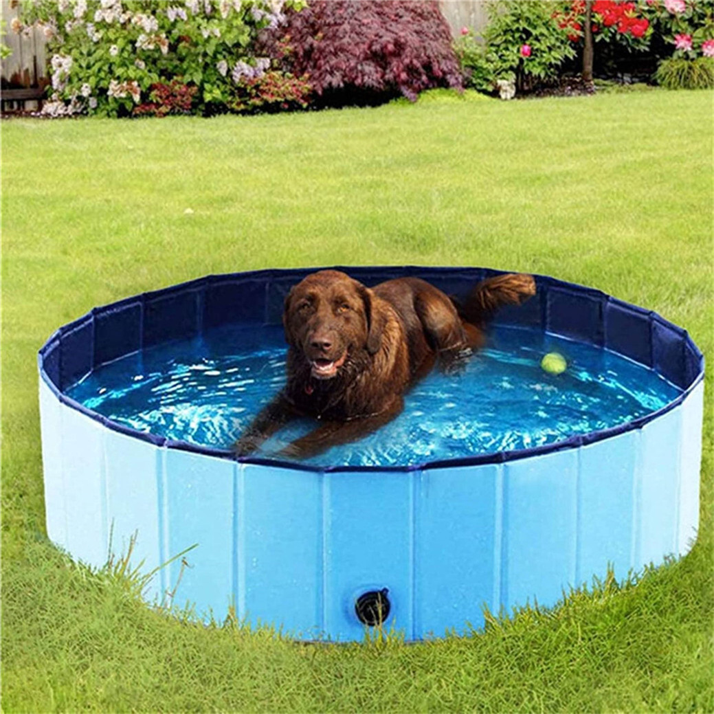 Extra Large Dog Paddling Pool Collapsible Kids Summer Shower Bathing
