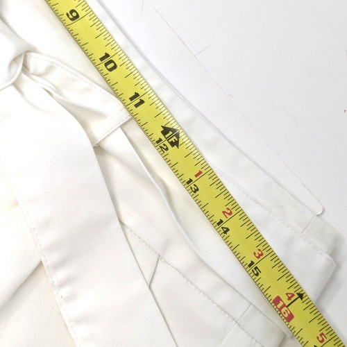 Rafaella weiß Baumwolle Rock Größe 8 Taschen Bindegürtel Taille knielang gefüttert - Bild 10 von 15