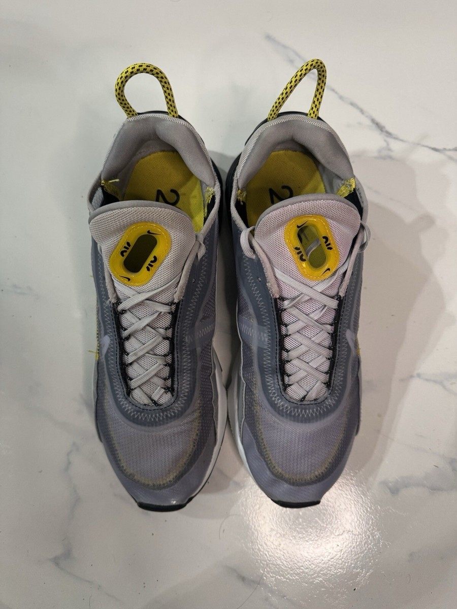 Nike Air Max 2090 Size 9 Gray and Yellow Grey 180 Running