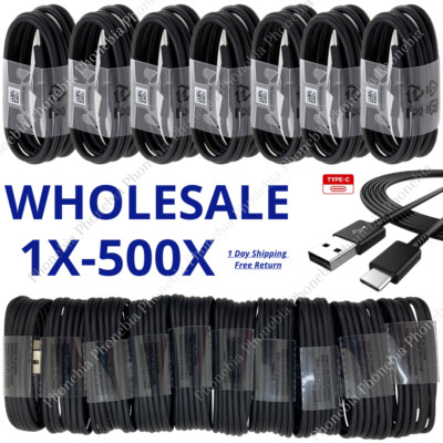 500X Wholesale Lot USB C Cable Andorid Fast Charger For Samsung Data Type C Cord