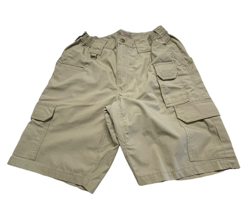5.11 Tactical Mens Sz 30 Shorts Khaki Multi-Pocket Ripstop Hiking Supply Beige - Picture 4 of 12