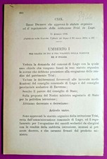 TRISI IN LUGO, ROYAL DECREE APPROVING REGULATION OF THE INSTITUTION-3944