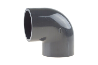 PVC-U Winkel 90° mit Klebemuffen Klebefitting Fitting