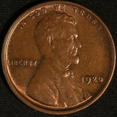 1920 P LINCOLN CENT, GORGEOUS GLOSSY BROWN SURFACES WITH RED IN THE DEVICES!