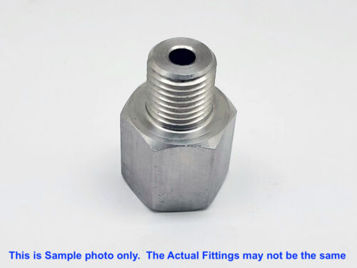 M14x1.5 Female to 3/8" NPT Male Stainless Sensor Adaptor Fittings Conversion - 第 3/6 張圖片
