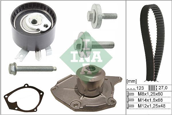Schaeffler Ina 530 0197 31 Wasserpumpe + Zahnriemensatz FüR Dacia-image