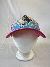 Youth Seaworld Baseball Cap Strapback Hat Whale Sequins Pink Adjustable Casual