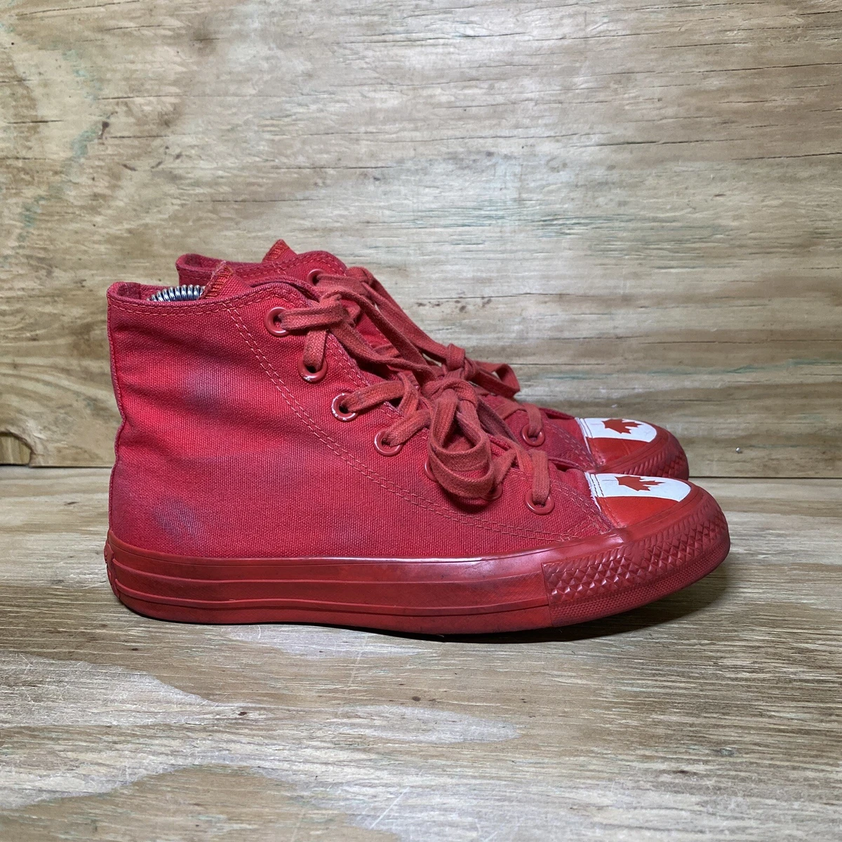 Converse Canada Sneakers Women Size 5.5 Red Chuck Taylor All Star