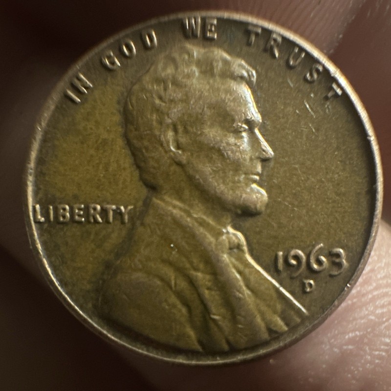 1963-D Denver Lincoln Memorial Small Cent Penny Bronze BN Business Strike KM#201