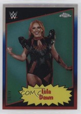 2025 Chrome WWE 1985 Topps Current Red White & Blue Refractor /85 Isla Dawn 02l5