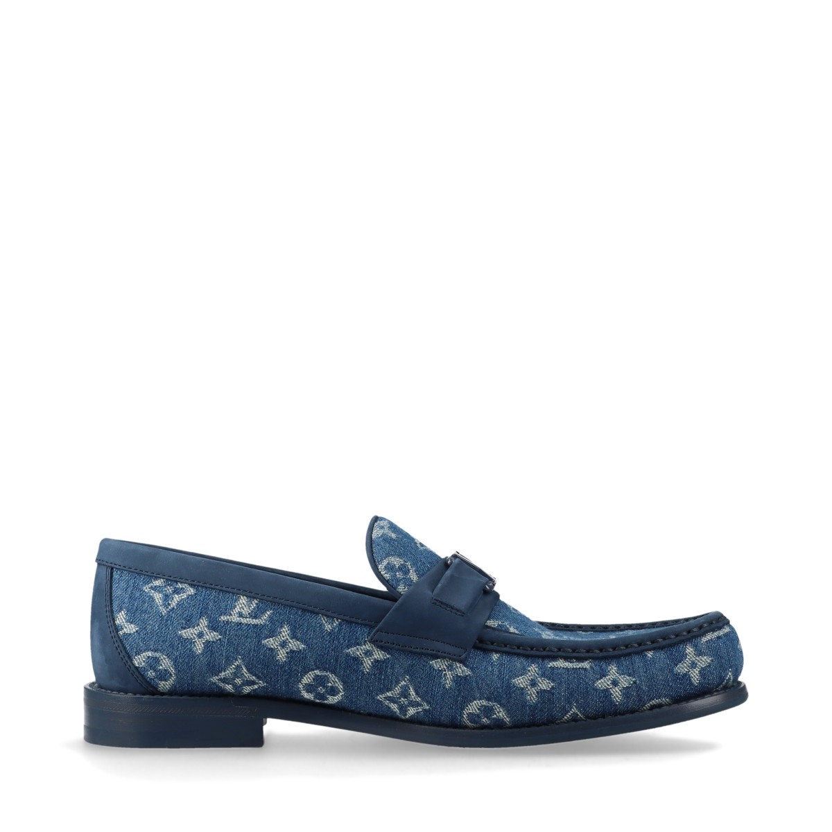 Louis Vuitton Major line 23 years Denim & leather Loafer UK8 Louis Vuitton Major line 23 years Denim & leather Loafer UK8