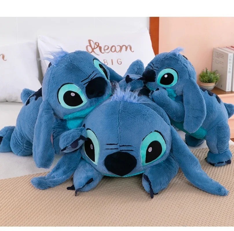 Peluche Gigante Stitch Disney 100cm Blu Morbido foto 5