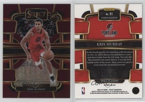2023-24 Panini Select Concourse Maroon Prizm /175 Kris Murray #91 Rookie RC