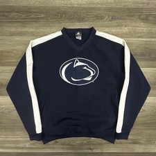 Vintage Penn State Nittany Lions Pullover Jacket Mens Medium Blue V Neck 90s