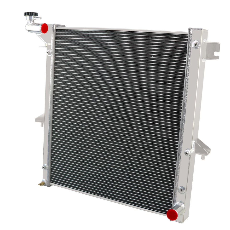 Radiador de aluminio de 3 filas para 08-12 Mitsubishi L200 2,4 L gasolina / 2,5 L diésel MT Foto 4 de 4