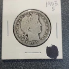 1903 Barber Half Dollar  50C Silver Circulated US Coin 0.9 Fine Silver   #288