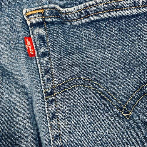 Jeans Levi’s 505 regular fit uomo W34 L30 blu denim cerniera mosca classico - Foto 10 di 12