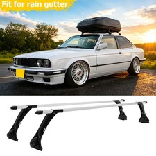 63 Roof Rack Crossbars For 3 Series E21 E30 Rain Gutter Luggage Cargo Carriers
