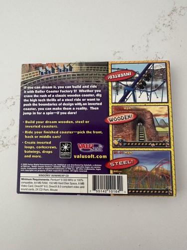Roller Coaster 2 Factory PC CD ROM Windows 95/98/ME/XP - Picture 2 of 5