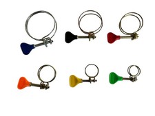 5 PACK Of Yamitsu Double Wire Flexi Pipe Hose Clips - To Fit 12/20/25/32/38/50mm