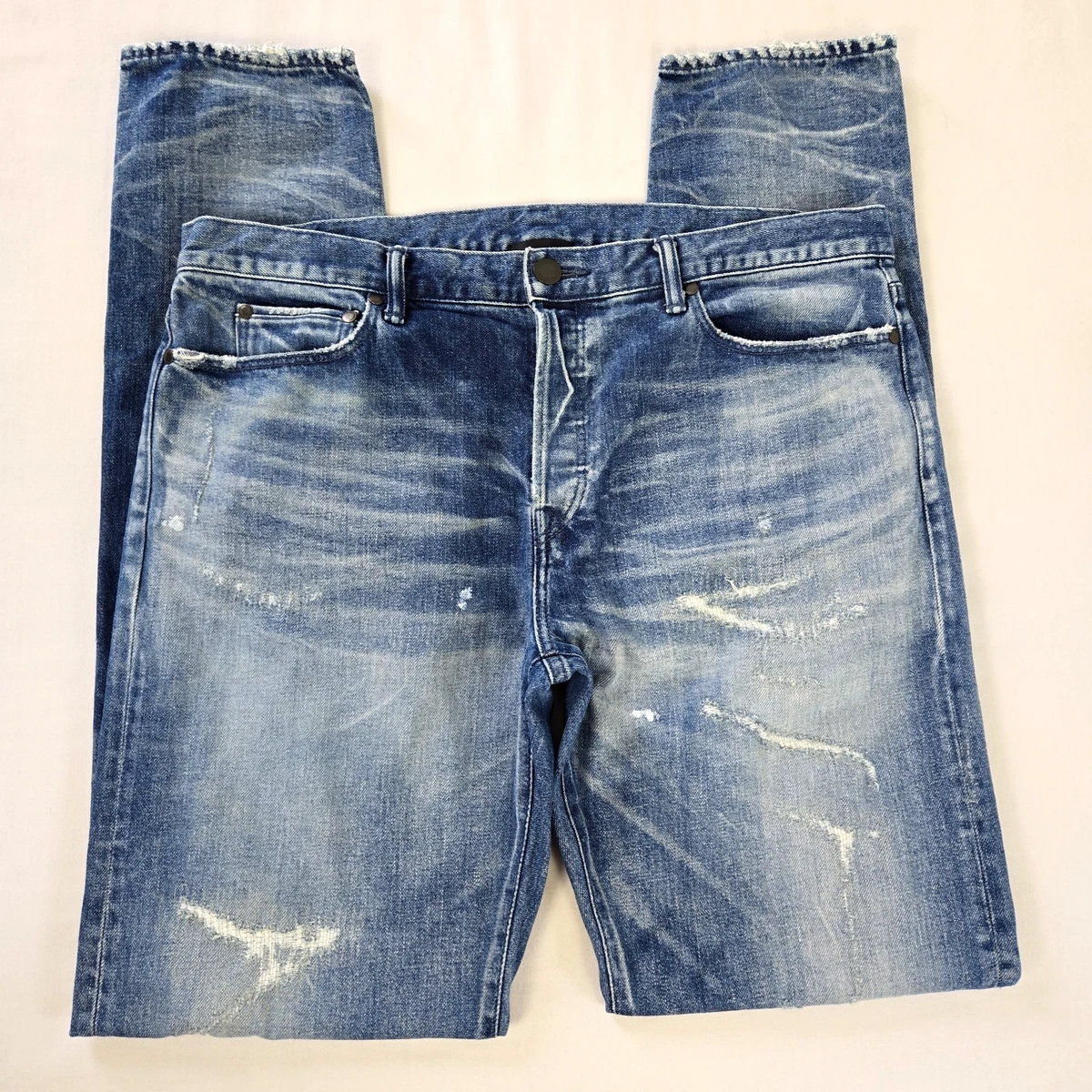 メンズ 【新品定価9.1万】JOHN ELLIOTT 5ポケット デニム ブルー 28