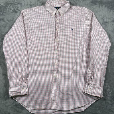Ralph Lauren Shirt Mens XL Multicolor Plaid Slim Fit Everyday Wear Button Down
