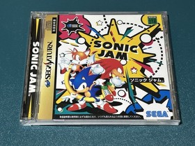 Sonic Jam Sega Saturn Reg Card Spine Flyers Japan Tested Excellent