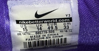 Nike‎ Zoom Run The One Mens Purple Silver Basketball Shoes 685779-505 Size 13 Nike Zoom Run The One Basketball Shoes Men main image 3