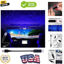 USB Star Projector Night Light, Portable Adjustable Romantic Interior Roof Li...