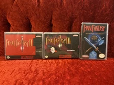 Final Fantasy, 2 3 Nintendo NES, Super Nintendo Custom Cases *NO GAMES* Lot