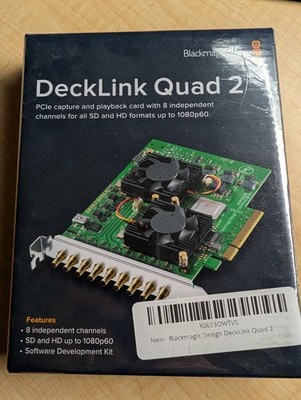 NEW Blackmagic Design DeckLink Quad 2 8-Channel 3G-SDI Capture