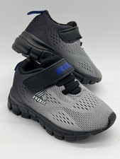 Reebok Kids Toddler Hook  Loop  Lace Sneakers - Black Grey Blue Sz 5