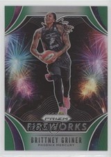 2020 Panini Prizm WNBA Fireworks Green Prizm Brittney Griner #18 2rz