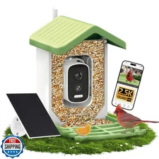 UYIDDIN Bird Feeder with Camera Solar Powered, AI Identify Birds Species 1000