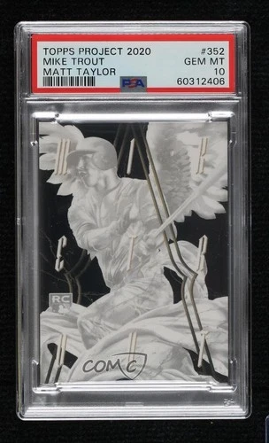 2020 Project 2011 Topps Update /9091 Mike Trout Matt Taylor #352 PSA 10 GEM MT