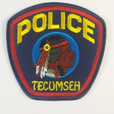 MI - Tecumseh Michigan Police Shoulder Patch - NEW  - Collectors Item
