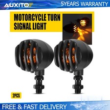 LED Turn Signal Indicator Amber Lens Light Blinker Fit Motorcycle Universal N