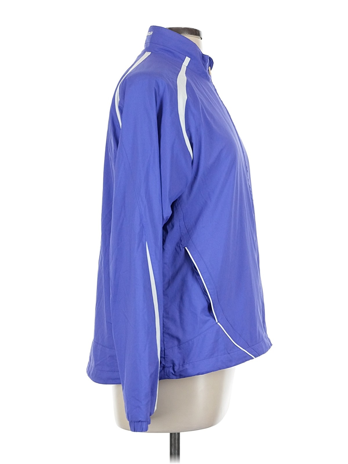 Under Armour Women Blue Track Jacket L thumbnail 3