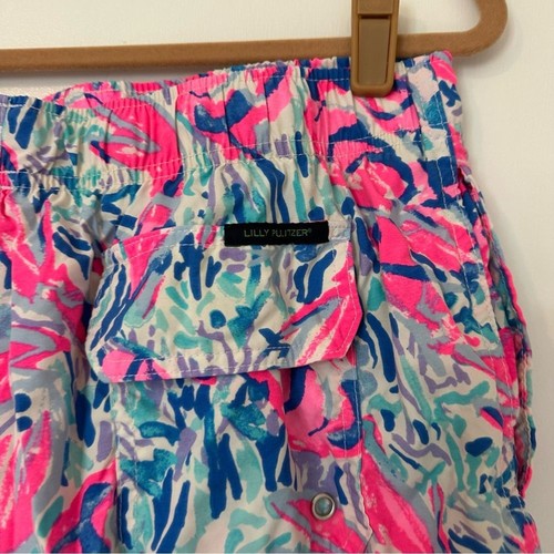 Lilly Pulitzer Capri Badehose Hummer Print Herren Large Blau Pink - Bild 3 von 6