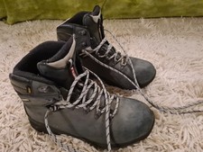 Raichle Motion Control Green Leather Hiking Boots Very Good Condition No Damage
