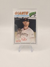 2026 Topps Heritage Carson Whisenhunt Real One Auto Special Edition Red Ink /77